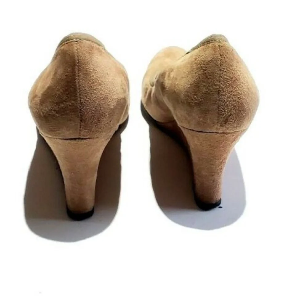 Ditto By Van Eli Brown Wedge Heels Round Toe Size